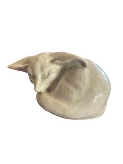 Edouard Marcel Sandoz 1930s porcelain night lamp showing a fennec attributed to Edouard Marcel Sandoz - 4288753