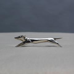 Edouard Marcel Sandoz Set of 12 Fine French Art Deco Silver Plated Gallia Knife Rests by Christofle - 4288660