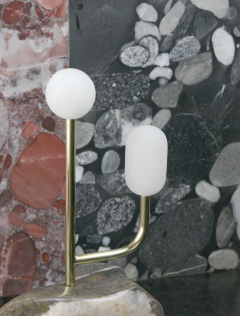 Edouard Sankowski Krzywda ML 90 Marble Lamp by Edouard Sankowski for Kryzwda - 3126495