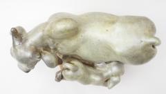 Edris Eckhardt Ceramic Sculpture Cow and Brahma Bull by Edris Eckhardt - 469349