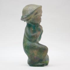 Edris Eckhardt Pate de Verre Glass Sculpture Praying Child by Edris Eckhardt - 469338