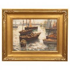 Eduard Richard Oil On Board Concarneau By Eduard Richard - 4330229