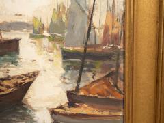 Eduard Richard Oil On Board Concarneau By Eduard Richard - 4330303