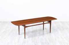 Edvard Kindt Larsen Tove Edvard Kindt Larsen Teak Coffee Table for France Son - 3348539