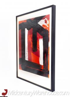 Edvins Strautmanis Signed Mid Century Abstract Silkscreen Art - 2569155