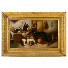 Edward Armfield Large antique late 19th century hunting scene by Edward Armfield - 4448543