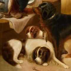 Edward Armfield Large antique late 19th century hunting scene by Edward Armfield - 4448594