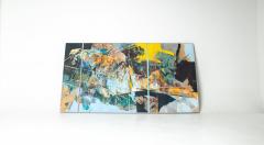 Edward Arnold Reep Edward Reep Reticular Series 8 Monumental Abstract Diptych Oil on Canvas - 4762998