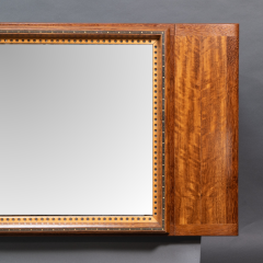 Edward Barnsley Edward Barnsley An Exceptional Arts Crafts Handmade Walnut Landscape Mirror - 4182891
