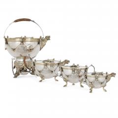 Edward Charles Brown Rare Victorian silver tea and coffee set by Edward C Brown - 3188167