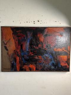 Edward Dugmore LARGE SCALE ABSTRACT COLORFUL PAINTING BY EDWARD DUGMORE - 4278879
