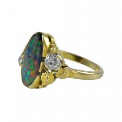 Edward Everett Oakes Oakes Studios Gold Ring with Opal Diamonds - 70428