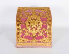 Edward F Caldwell Co American Gilt Bronze Ormolu Mounted Pink Velvet Desk Set E F Caldwell Co  - 658009