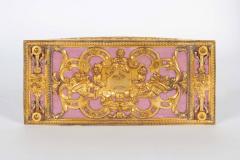 Edward F Caldwell Co American Gilt Bronze Ormolu Mounted Pink Velvet Desk Set E F Caldwell Co  - 658012