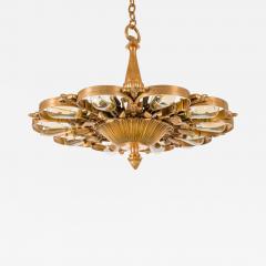 Edward F Caldwell Co E F Caldwell Bronze Neoclassical Chandeliers USA 1920s - 789673