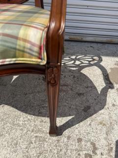 Edward Ferrell Pair of Mahogany Edward Ferrell Style Hepplewhite Cobweb Armchairs - 4317268