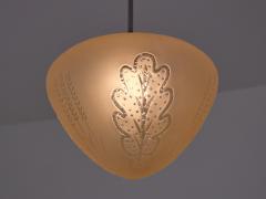 Edward Hald Edward Hald Attributed Pendant Lamp Decorated Glass Orrefors Sweden 1930s - 3348716