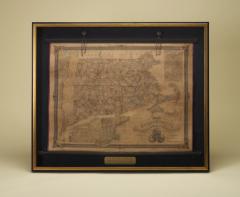 Edward Hooker Ensign 1854 Wall Map of Massachusetts Rhode Island Connecticut - 3995809