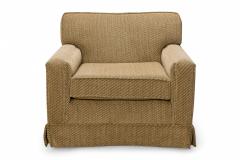Edward J Wormley for Dunbar American Mid Century Beige Upholstered Fluted Leg Lo - 4631600