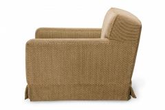 Edward J Wormley for Dunbar American Mid Century Beige Upholstered Fluted Leg Lo - 4631602