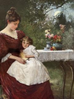 Edward Percy Moran Mother and Child in the Garden  - 4794485