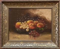 Edward Pritchard Still Life with Grapes and Peaches  - 2553572