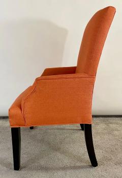 Edward Warmly Style Lounge or Side Chairs in Orange Hermes Upholstery a Pair - 2950858