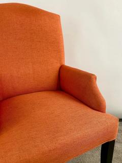 Edward Warmly Style Lounge or Side Chairs in Orange Hermes Upholstery a Pair - 2950859
