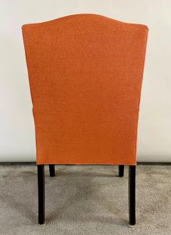 Edward Warmly Style Lounge or Side Chairs in Orange Hermes Upholstery a Pair - 2950862