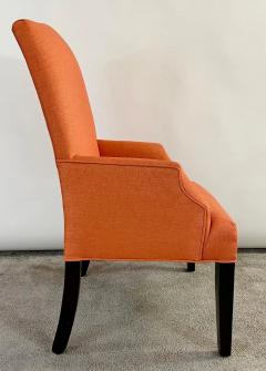 Edward Warmly Style Lounge or Side Chairs in Orange Hermes Upholstery a Pair - 2950868
