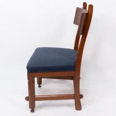 Edward Welby Pugin E W Pugin A Walnut Side Chair with Curvaceous Back Rest with Oak Pegs - 4182902