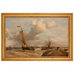 Edward William Cooke Large Victorian coastal marine painting by Edward William Cooke R A  - 3075774