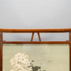 Edward William Godwin A Rare Anglo Japanese Fire Screen designed by E W Godwin With Kissing Birds Silk - 4188051