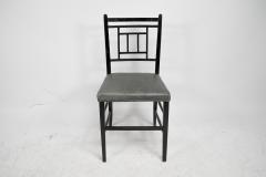 Edward William Godwin E W Godwin An Anglo Japanese ebonized side chair professionally upholstered - 4192975