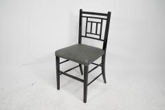 Edward William Godwin E W Godwin An Anglo Japanese ebonized side chair professionally upholstered - 4192976