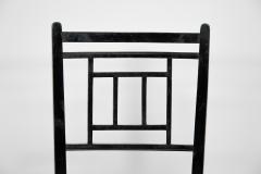 Edward William Godwin E W Godwin An Anglo Japanese ebonized side chair professionally upholstered - 4192979