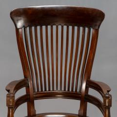 Edward William Godwin E W Godwin Attributed A tall back serpentine shape Walnut Armchair - 4191697