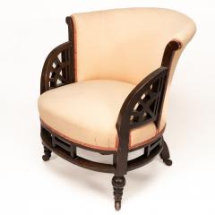 Edward William Godwin E W Godwin Attributed an Anglo Japanese Circular Armchair with Fan Shaped Arms - 4191682