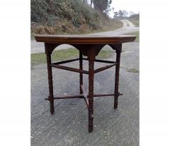 Edward William Godwin E W Godwin an Aesthetic Movement Walnut Octagonal Table with Crossed Stretcher - 4193060