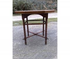Edward William Godwin E W Godwin an Aesthetic Movement Walnut Octagonal Table with Crossed Stretcher - 4193061