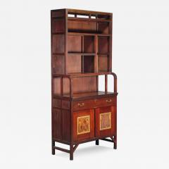 Edward William Godwin E W Godwin an Important Anglo Japanese Bookcase Painted by Henry Stacy Marks - 4206014