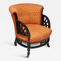 Edward William Godwin E W Godwin attri An Anglo Japanese circular armchair with fan shaped arms - 4233013