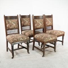 Edward William Godwin E W Godwin attributed A Set of Four Aesthetic Movement Oak Dining Chairs - 4193052