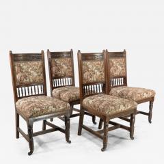 Edward William Godwin E W Godwin attributed A Set of Four Aesthetic Movement Oak Dining Chairs - 4234437