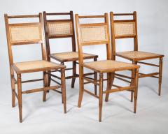 Edward William Godwin E W Godwin attributed A Set of Four Anglo Japanese Cane Seat Chairs - 4191686
