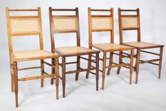 Edward William Godwin E W Godwin attributed A Set of Four Anglo Japanese Cane Seat Chairs - 4191688