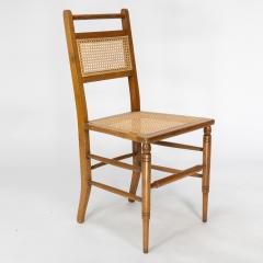 Edward William Godwin E W Godwin attributed A Set of Four Anglo Japanese Cane Seat Chairs - 4191689