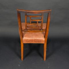 Edward William Godwin E W Godwin attributed Anglo Japanese Walnut Side Chair with Lattice Back - 4191723