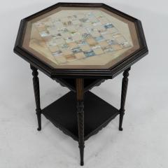 Edward William Godwin E W Godwin for Collinson Lock An ebonised parcel gilt side table chess table - 4182910