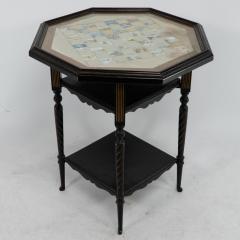 Edward William Godwin E W Godwin for Collinson Lock An ebonised parcel gilt side table chess table - 4182915